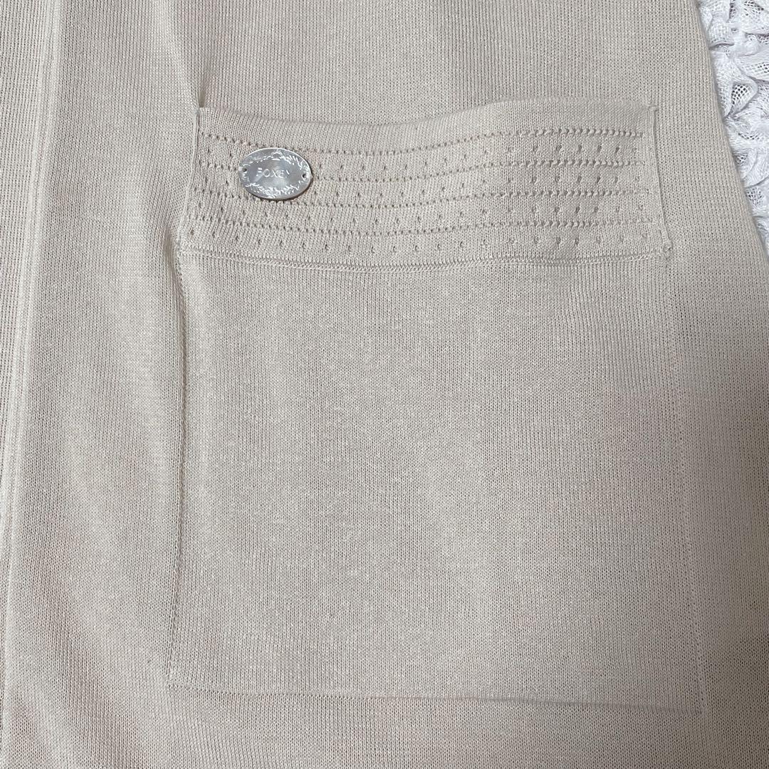 ✨美品✨FOXEY ロングカーディガン　薄手　ベージュ　綿