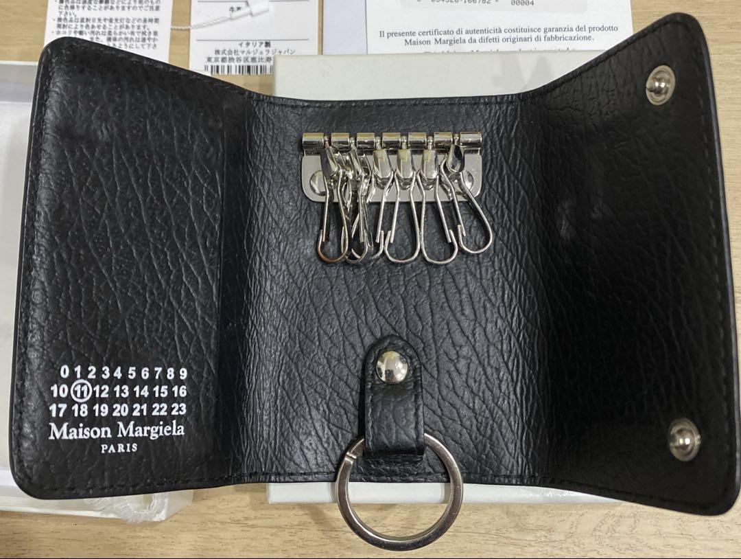 Maison Margiela ブラックレザー キーケース