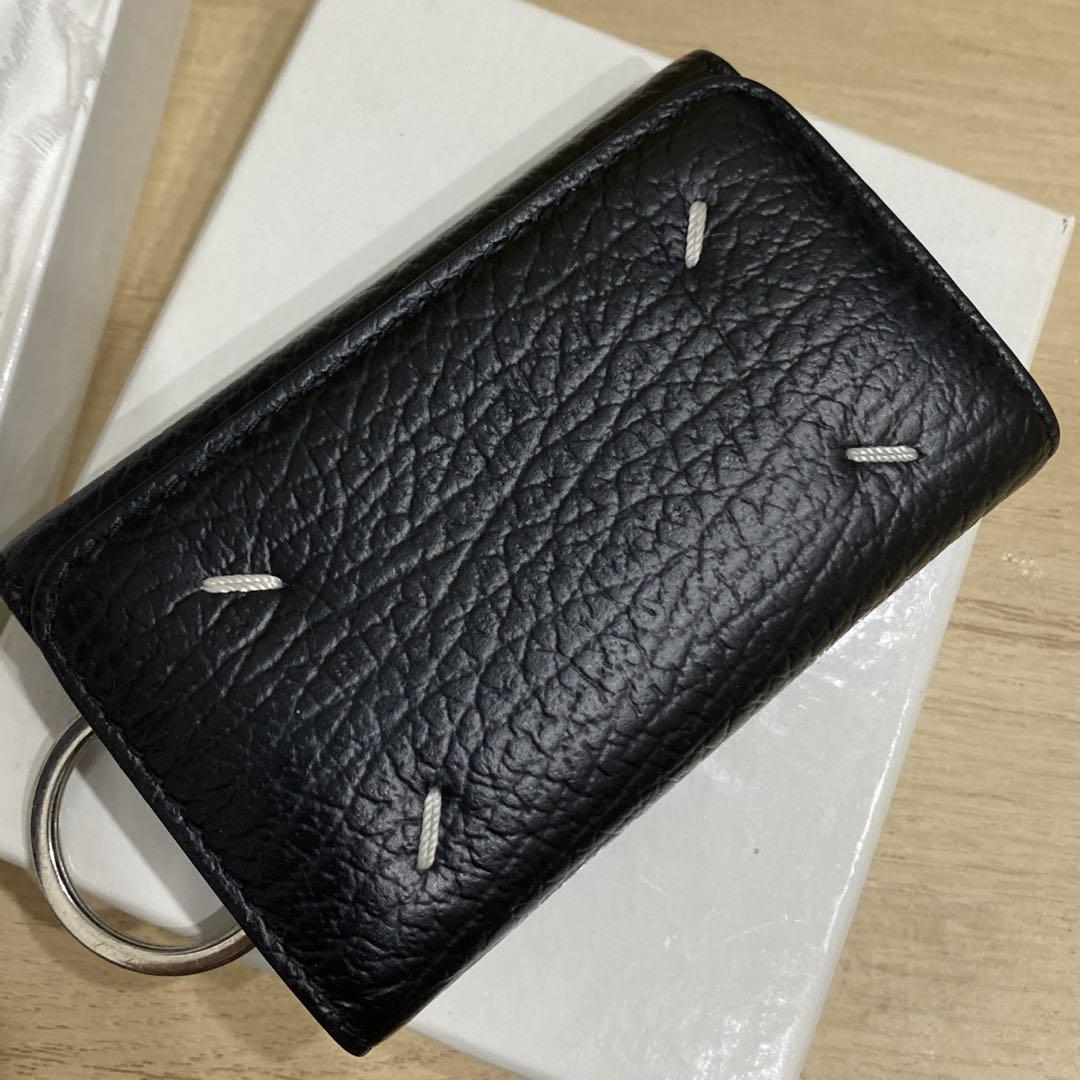 Maison Margiela ブラックレザー キーケース