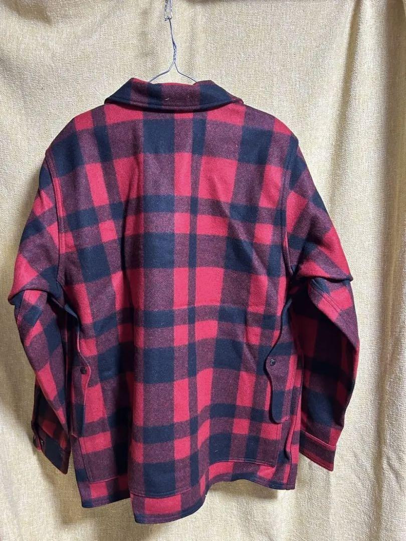 FILSON フィルソン マッキーノコート ブロックチェック 黒赤 XXL