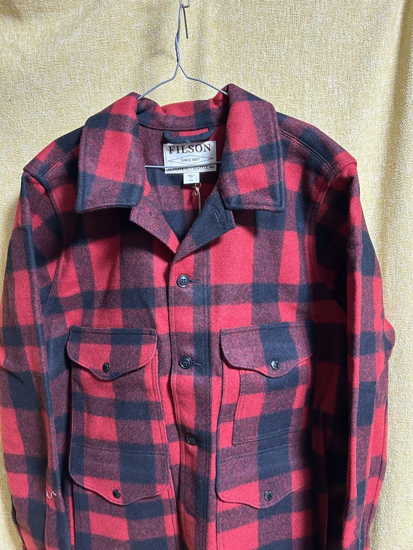 FILSON フィルソン マッキーノコート ブロックチェック 黒赤 XXL
