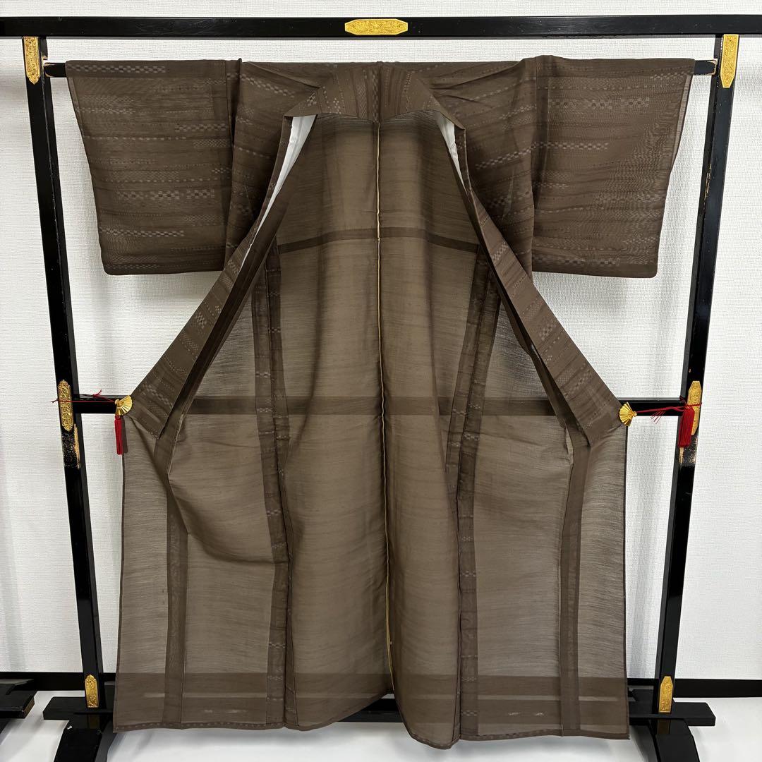専用ページ夏着物 琉球 壁上布 裄65 横断 正絹 U-6728