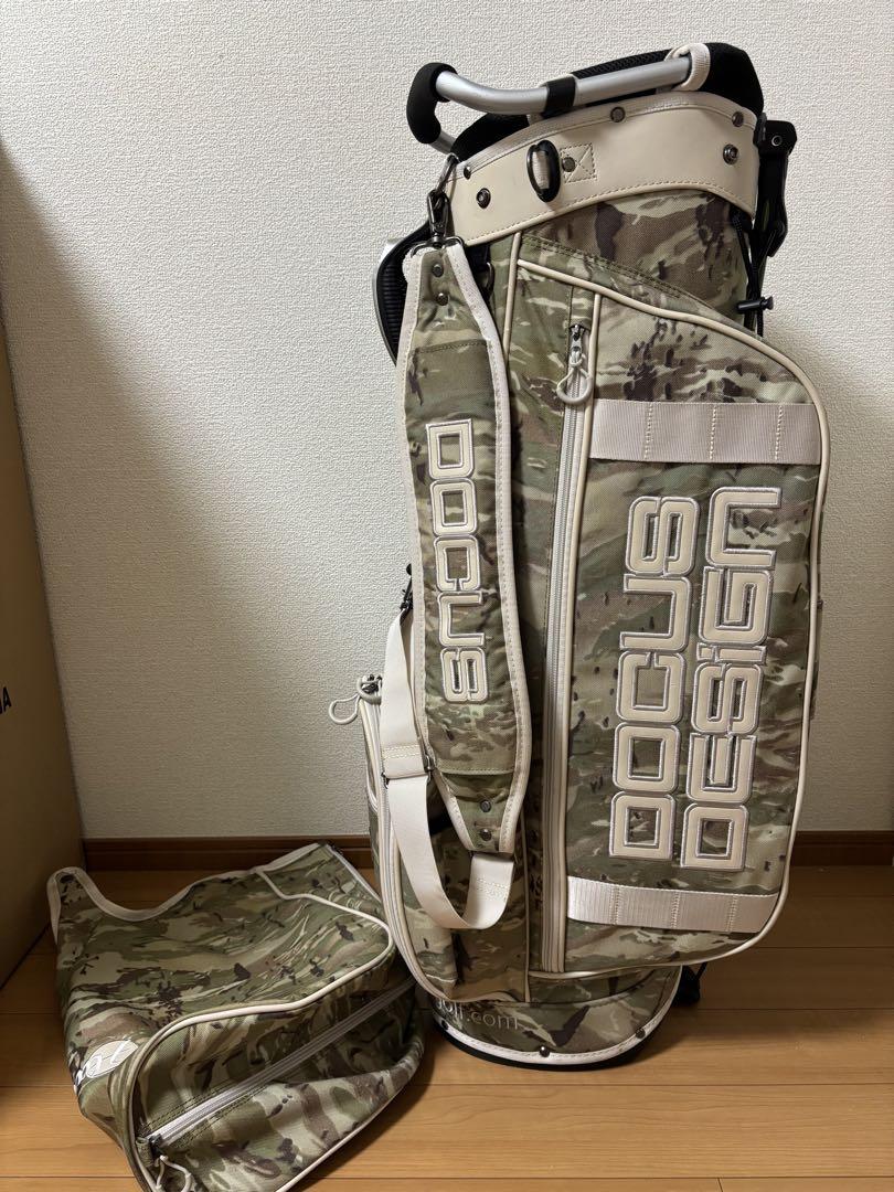 DOCUS DESIGN ドゥーカスデザイン迷彩キャディバッグ　ヘッドカバー付き