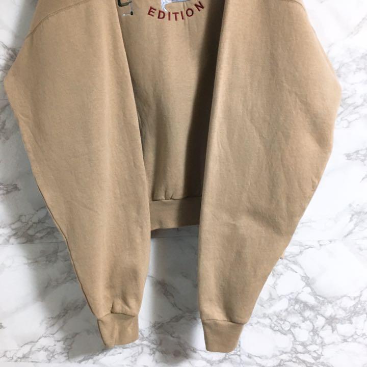 【デカロゴ　アースカラー】登山　デザインスウェット　ベージュ　２ＸＬ