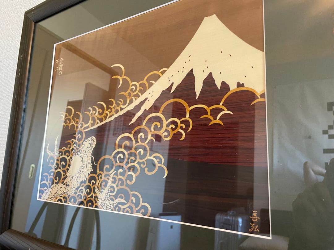 待望の再入荷! 日本画 木材による美術品✨ ハンドメイド インテリア