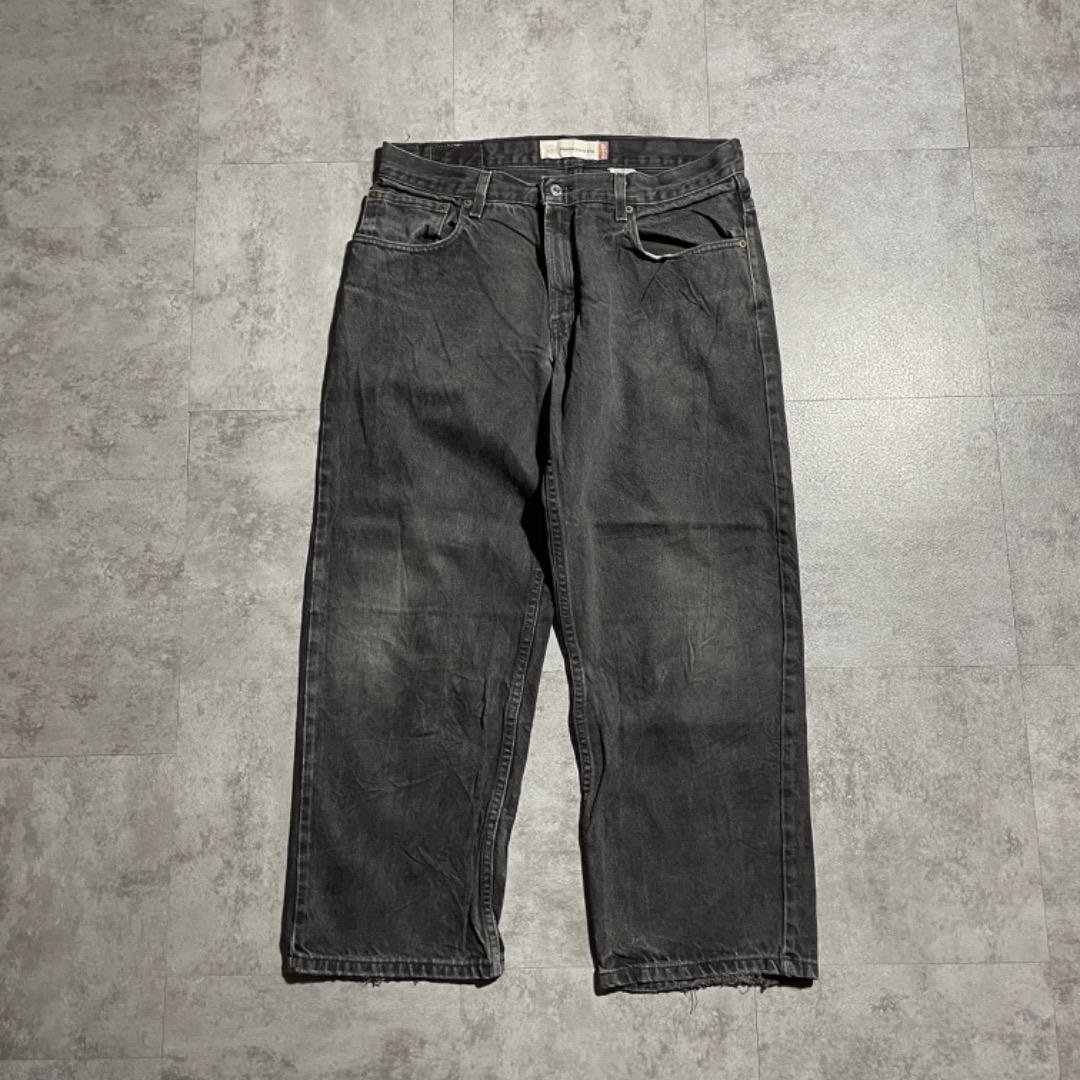 00s USA Levi ブラックデニム リーバイス 550 W33 L28