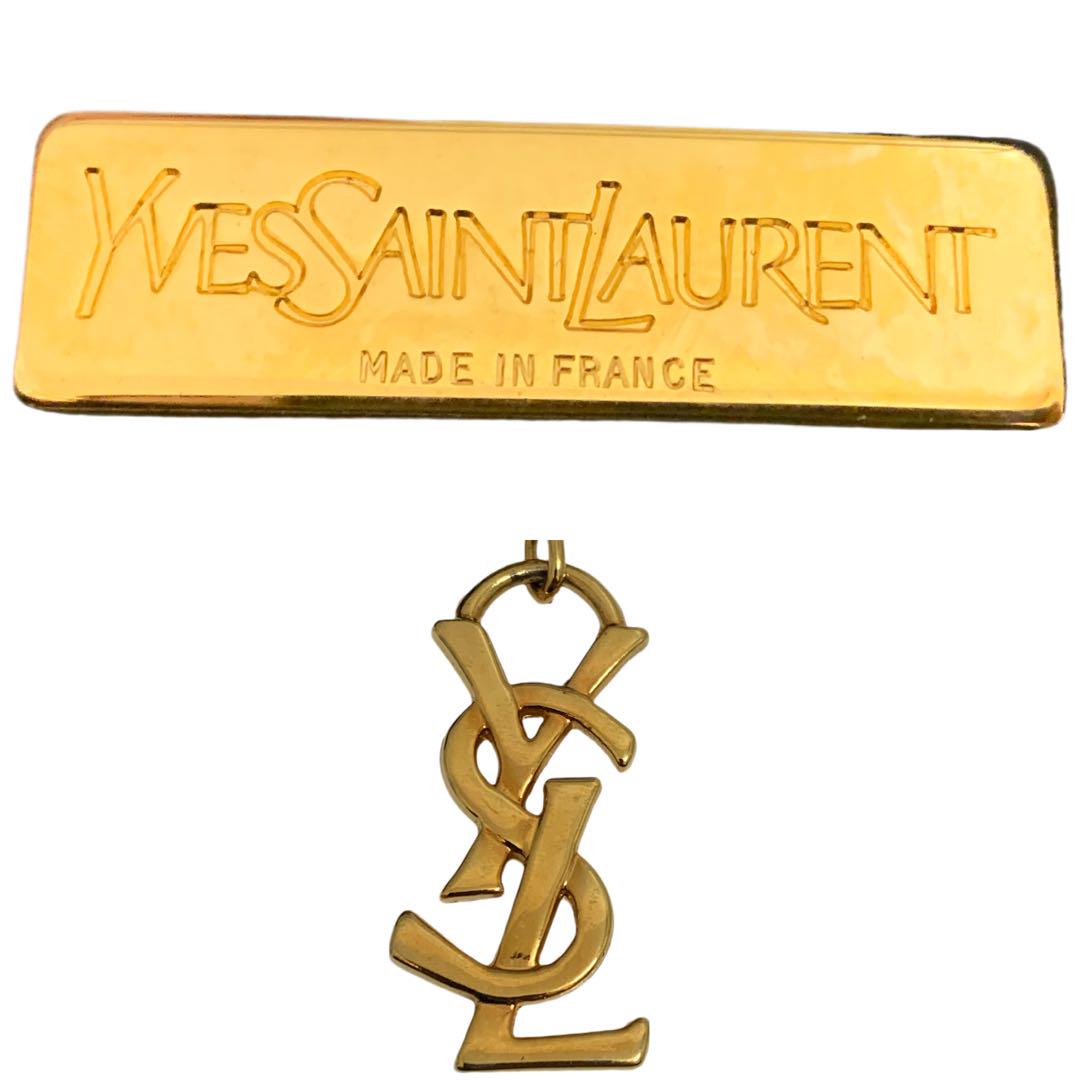 YVES SAINT LAURENT 80s フランス製 LOVE ビッグポーチ - メルカリ