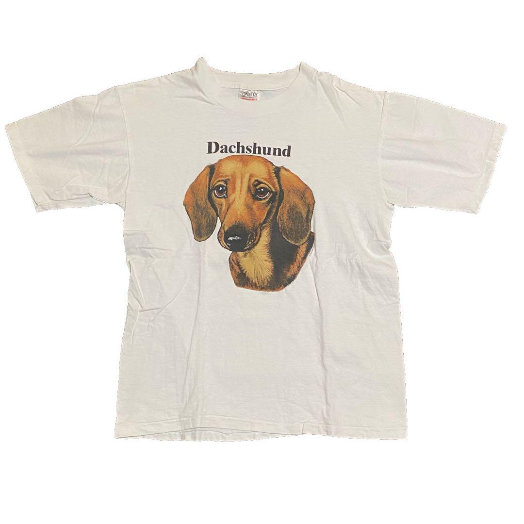 90s USA製 ダックスフンド 犬T DOG Tシャツ L ドッグ - メルカリ
