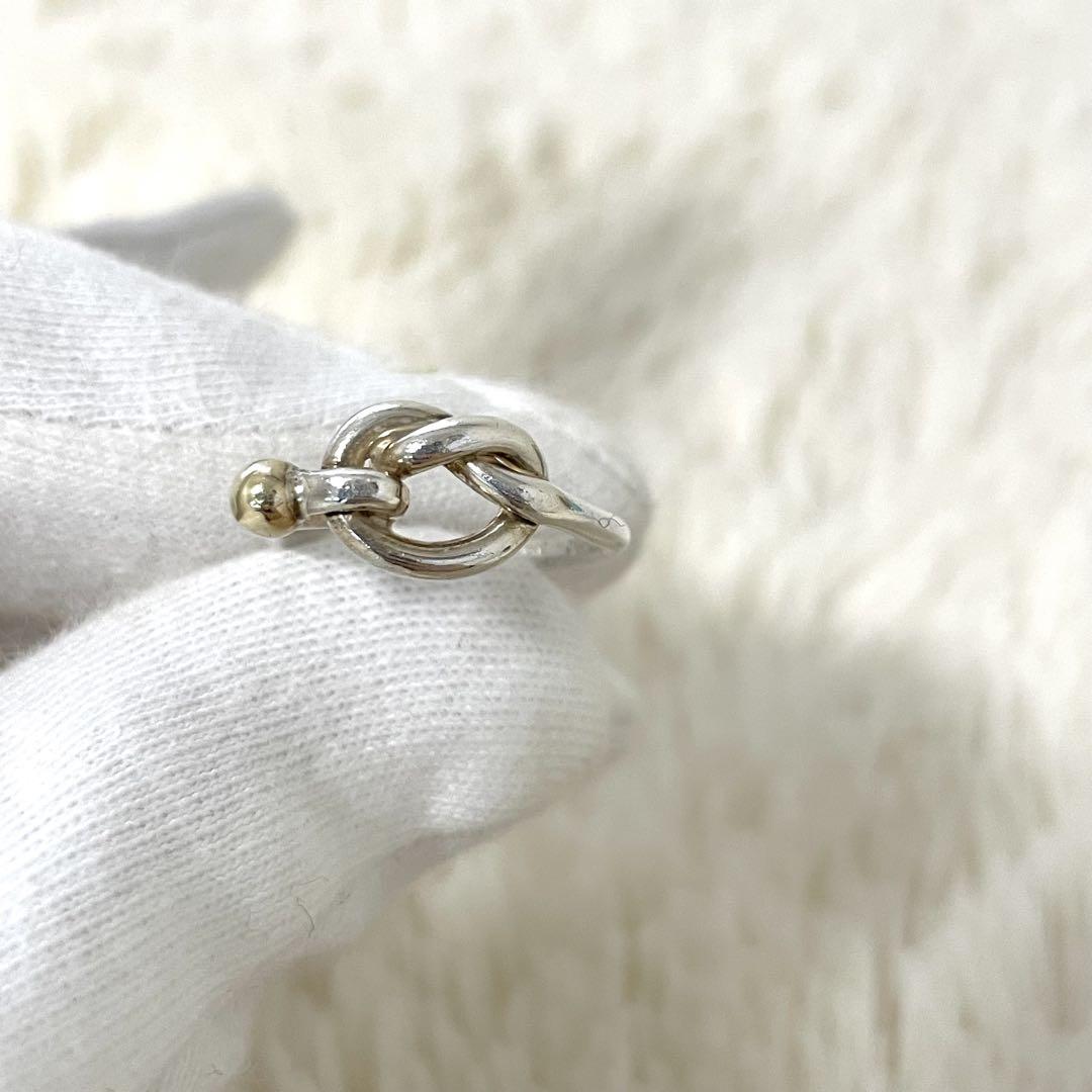 【美品】Tiffany ティファニー ラブノット シルバー リング