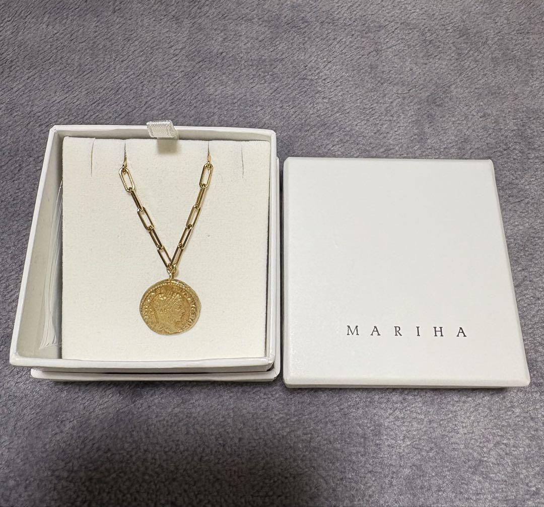 MARIHA ロングレクタングルチェーンネックレス