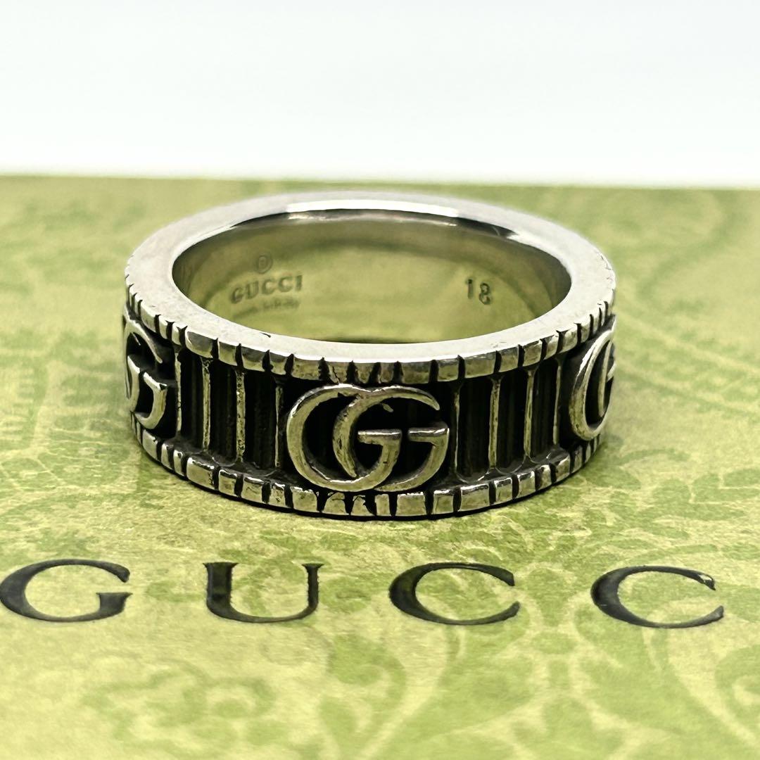 美品✨グッチ GUCCI 指輪 リング 17号 マーモント - メルカリ