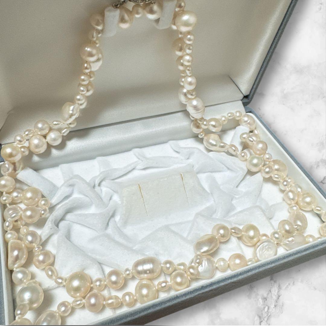 【極美品】バロックパール ネックレス 98.4g