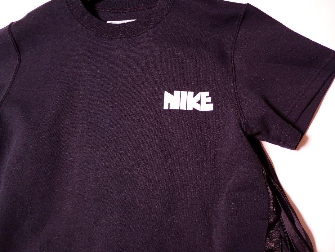 m*8様 sacai NIKE 半袖　カットソー　Tシャツ　プリーツ　黒