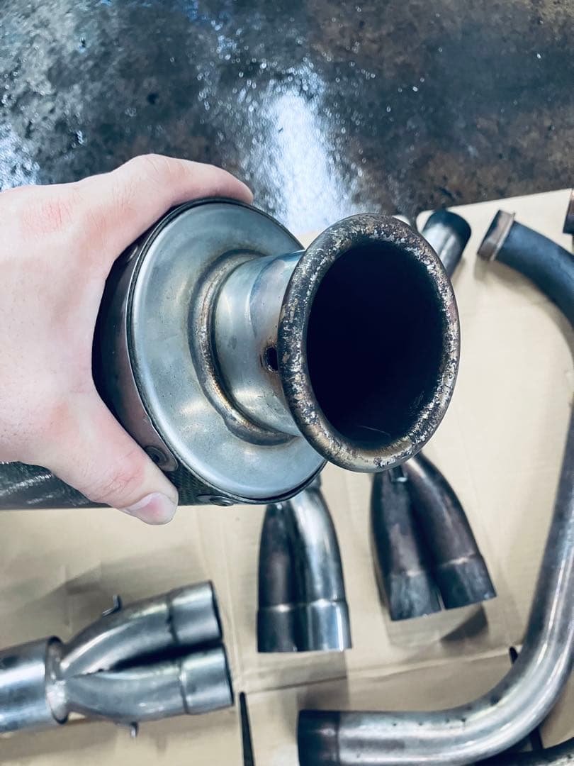 ＧＰＺ９００Ｒ用Chase マフラー ステンレスエキパイ、カーボンサイレンサー GPZ900R用Chase マフラー ステンレスエキパイ、カーボン