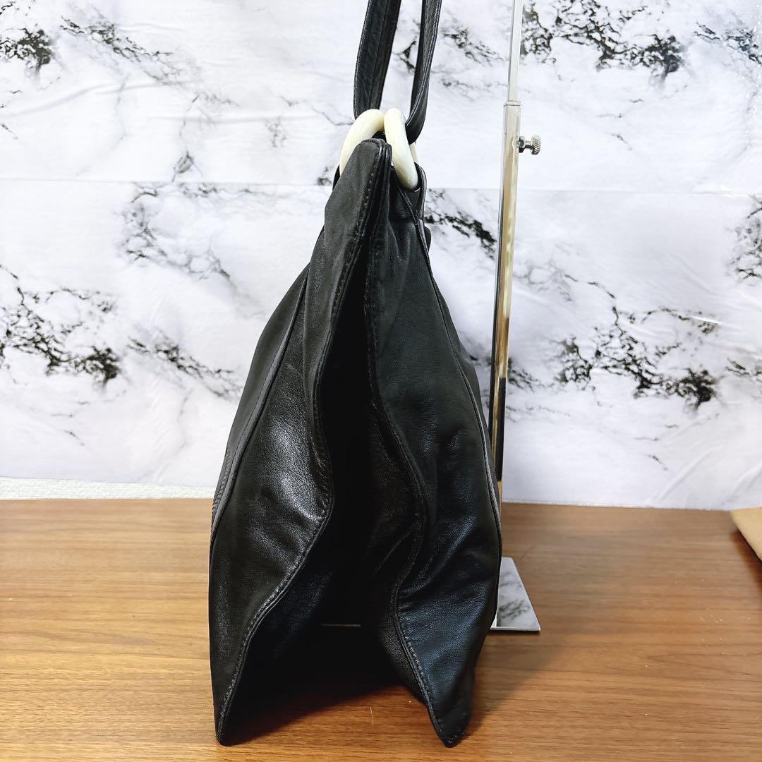 ロエベ LOEWE レザー トートバッグ ショルダーバッグ 2way 黒 肩掛け