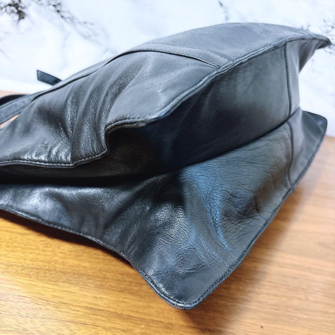 ロエベ LOEWE レザー トートバッグ ショルダーバッグ 2way 黒 肩掛け