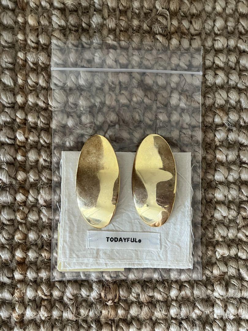 【未使用】TODAYFUL Oval Plate Pierce  ゴールド TODAYFUL Oval Plate Pierce ゴールド - メルカリ