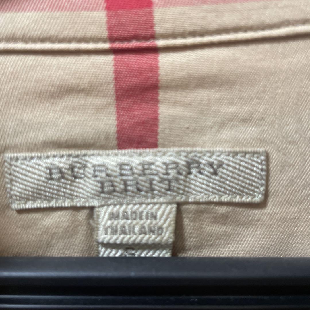 Burberry チェック長袖シャツ