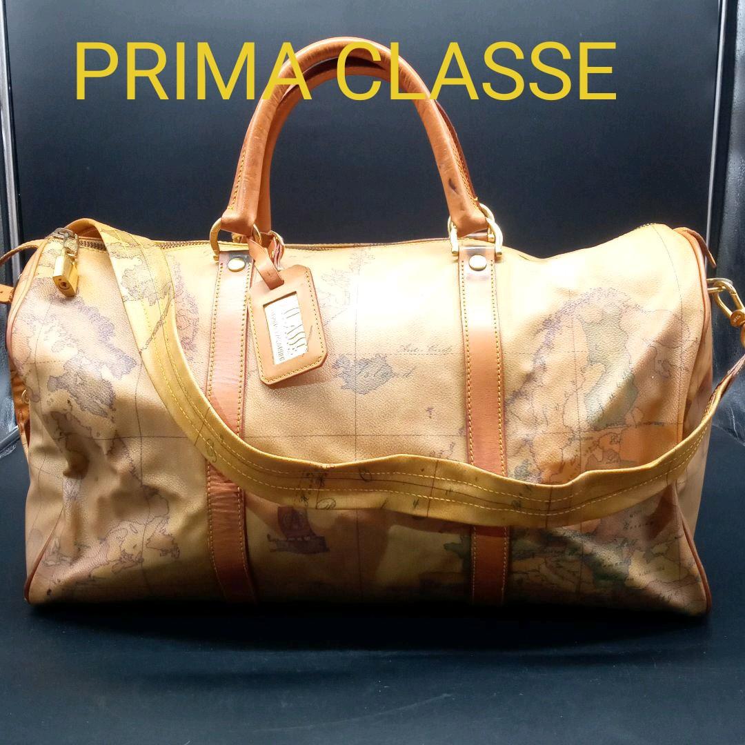 PRIMA CLASSE 地図柄 2way ボストンバッグ