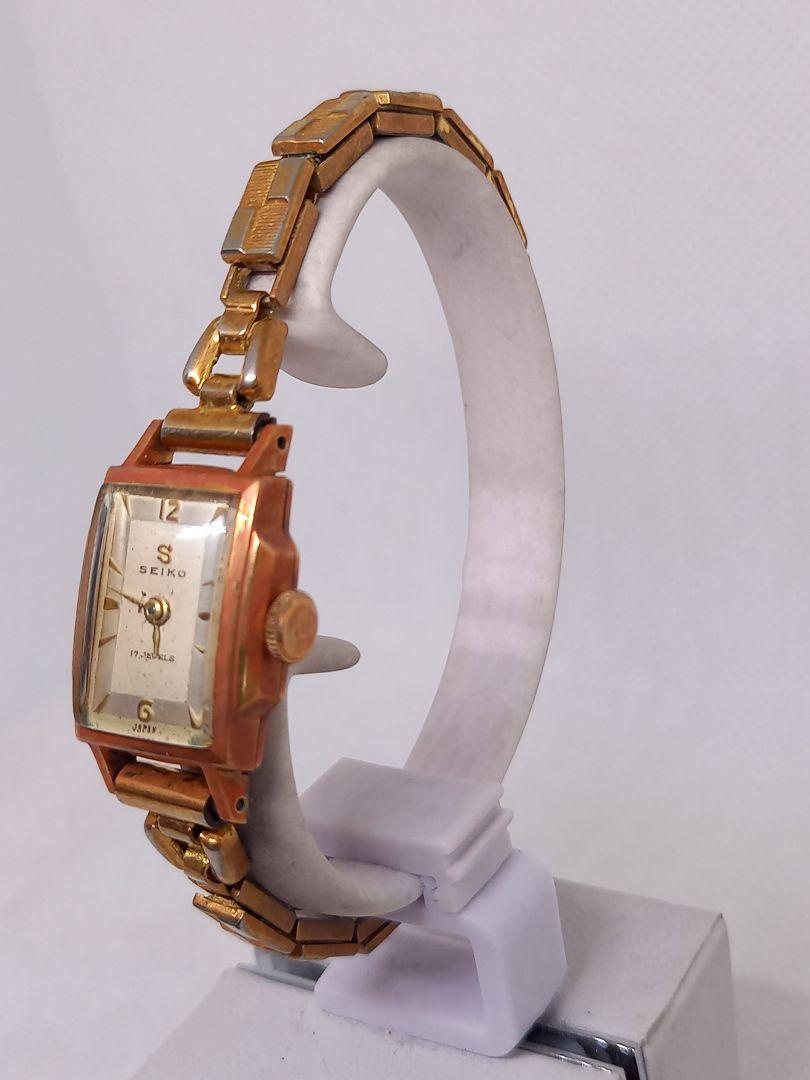 SEIKO 手巻き時計 17 JEWELS アイボリー