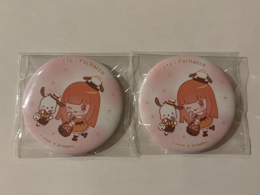 カラフルピーチ えと サンリオ 缶バッジ デフォ - メルカリ