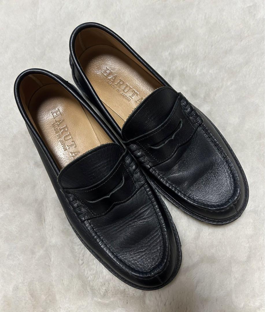 HARUTA/ハルタ/コインローファー/size25/黒/厚底/タンクソール HARUTA/ハルタ/コインローファー/size25/黒/厚底/タンクソール
