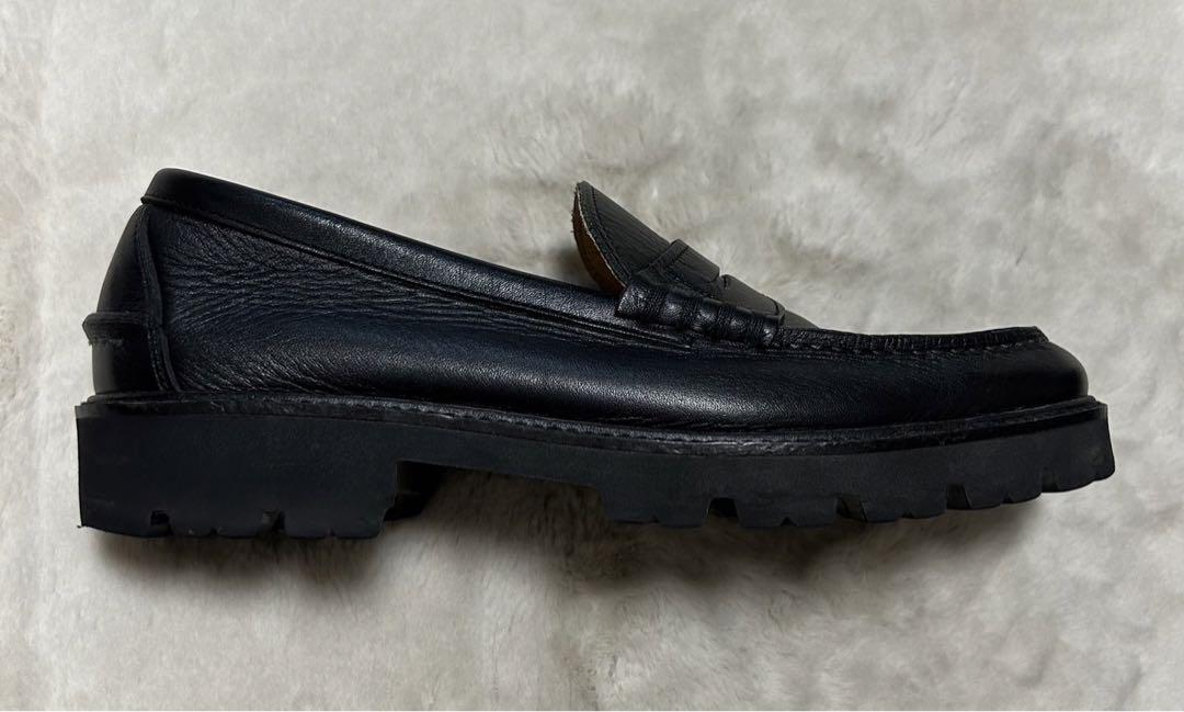 HARUTA/ハルタ/コインローファー/size25/黒/厚底/タンクソール HARUTA/ハルタ/コインローファー/size25/黒/厚底/タンクソール