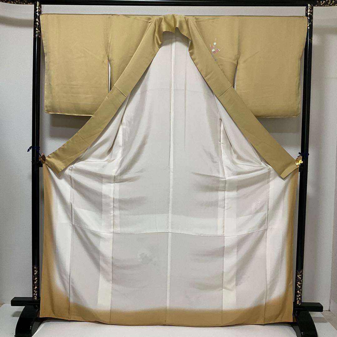 (9月展) No.2533 未使用シリーズ正絹団扇文金銀彩訪問着　美品