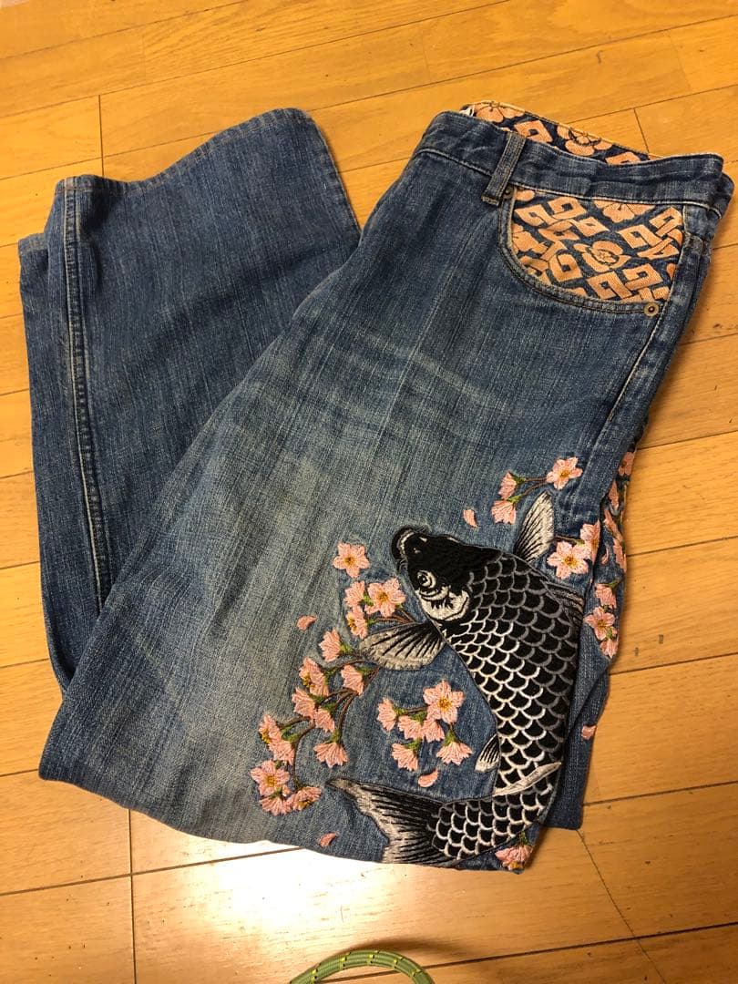 絡繰魂、鯉刺繍、ビックサイズ38