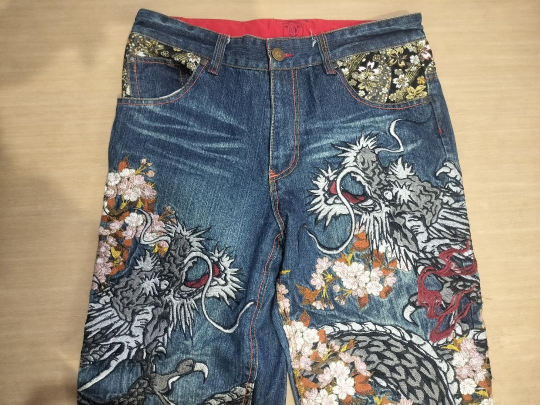 流儀 華鳥風月 龍 ドラゴン 刺繍 32 Lサイズ 入手困難品 新品同様品です