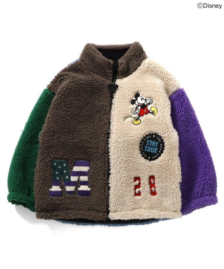 mchan♡　新品120　ミッキーリバーシブルクレイジージャケット