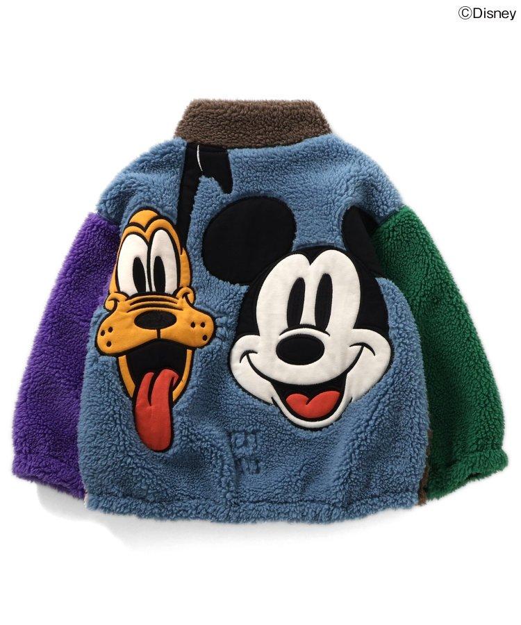 mchan♡　新品120　ミッキーリバーシブルクレイジージャケット