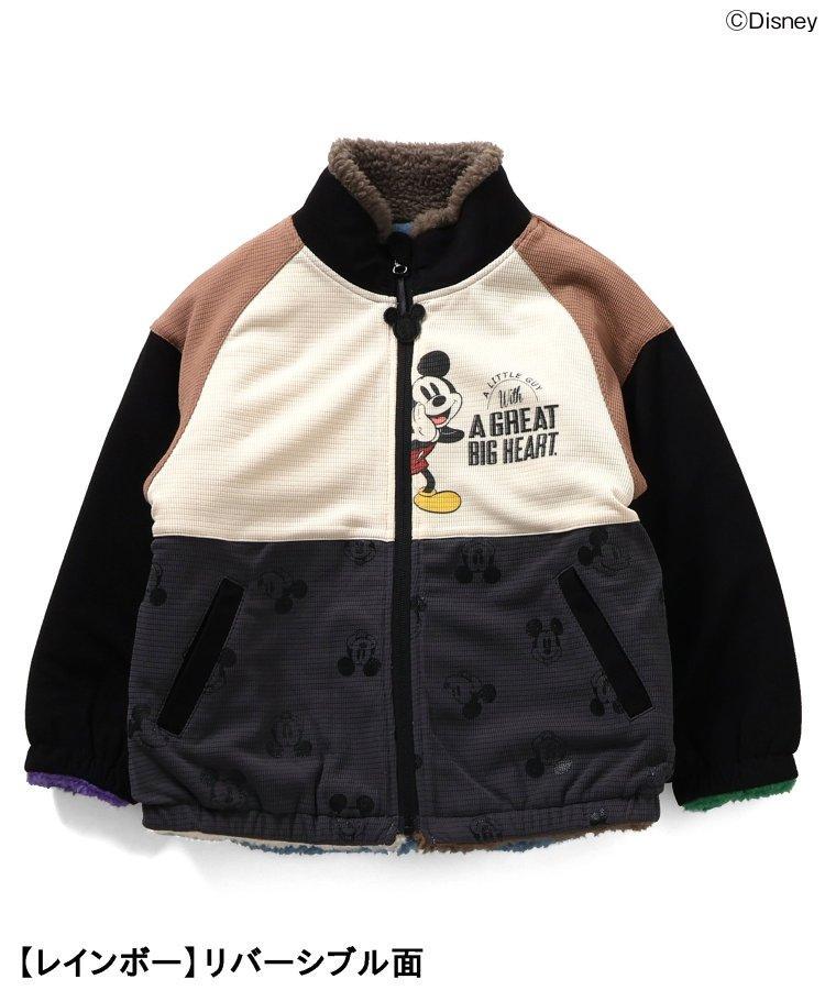 mchan♡　新品120　ミッキーリバーシブルクレイジージャケット