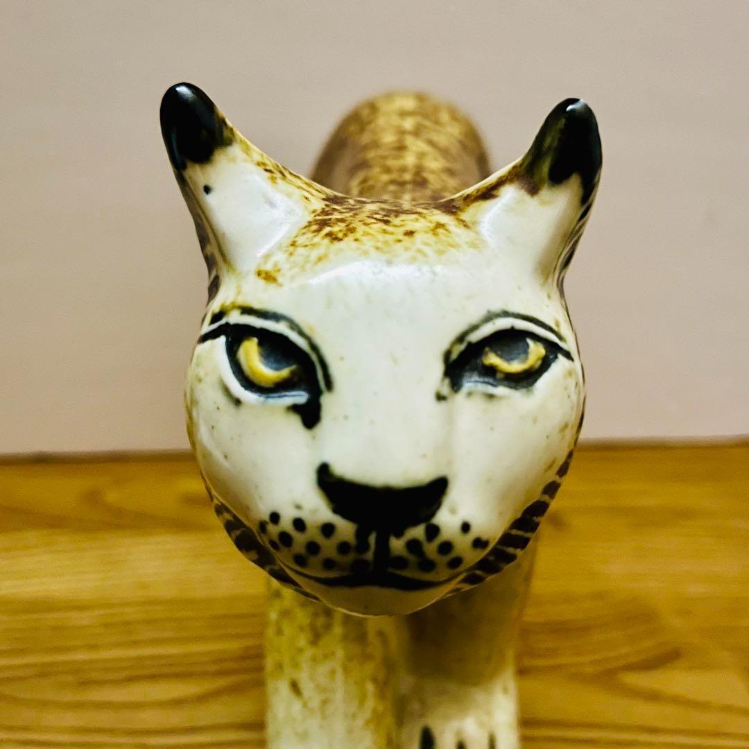【リサラーソン/WWF/オオヤマネコ】北欧/ビンテージ/希少/山猫/Lodjur