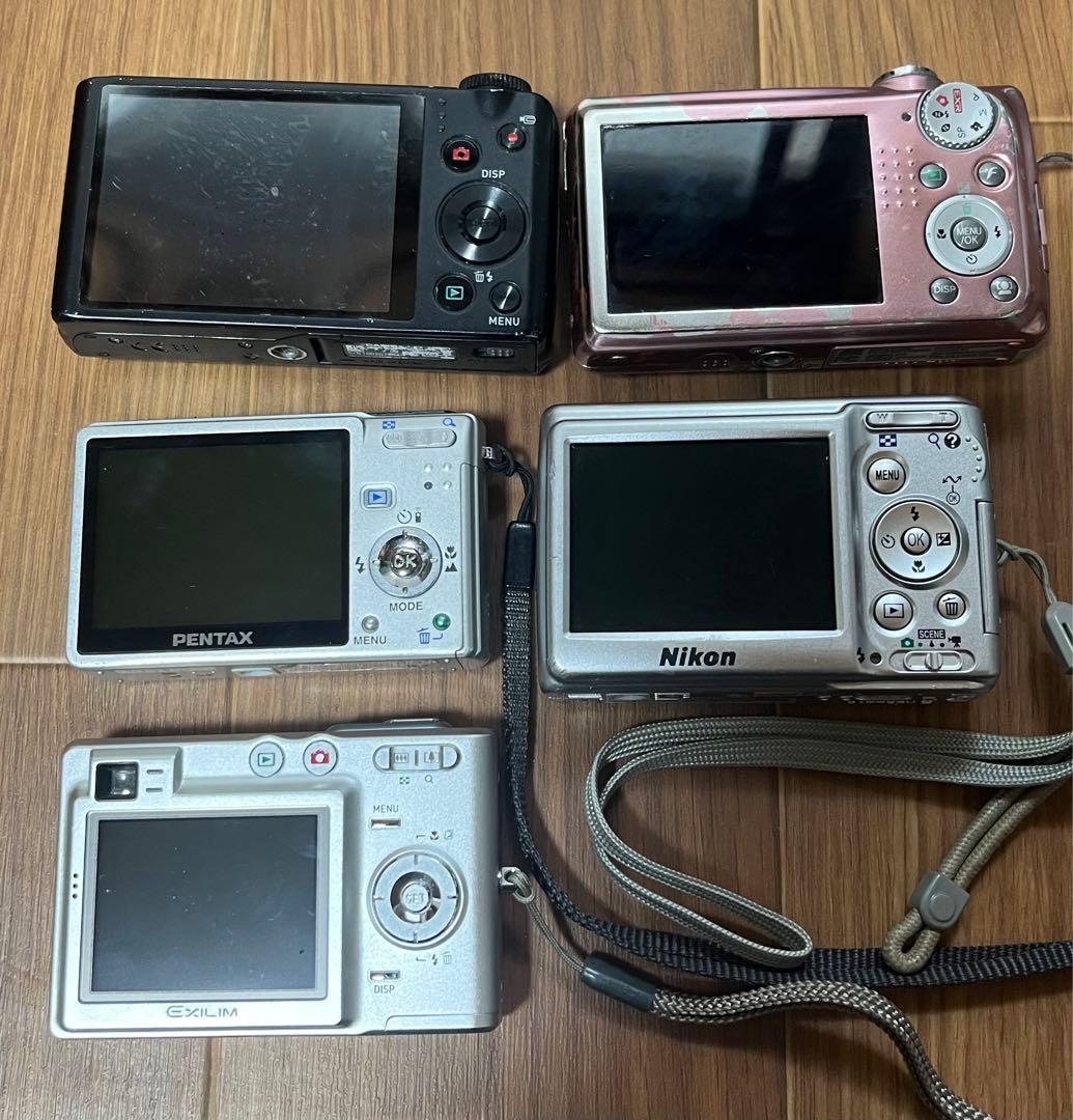 カメラ5点セット動作は未確認品 デジタルカメラ（ジャンク品）