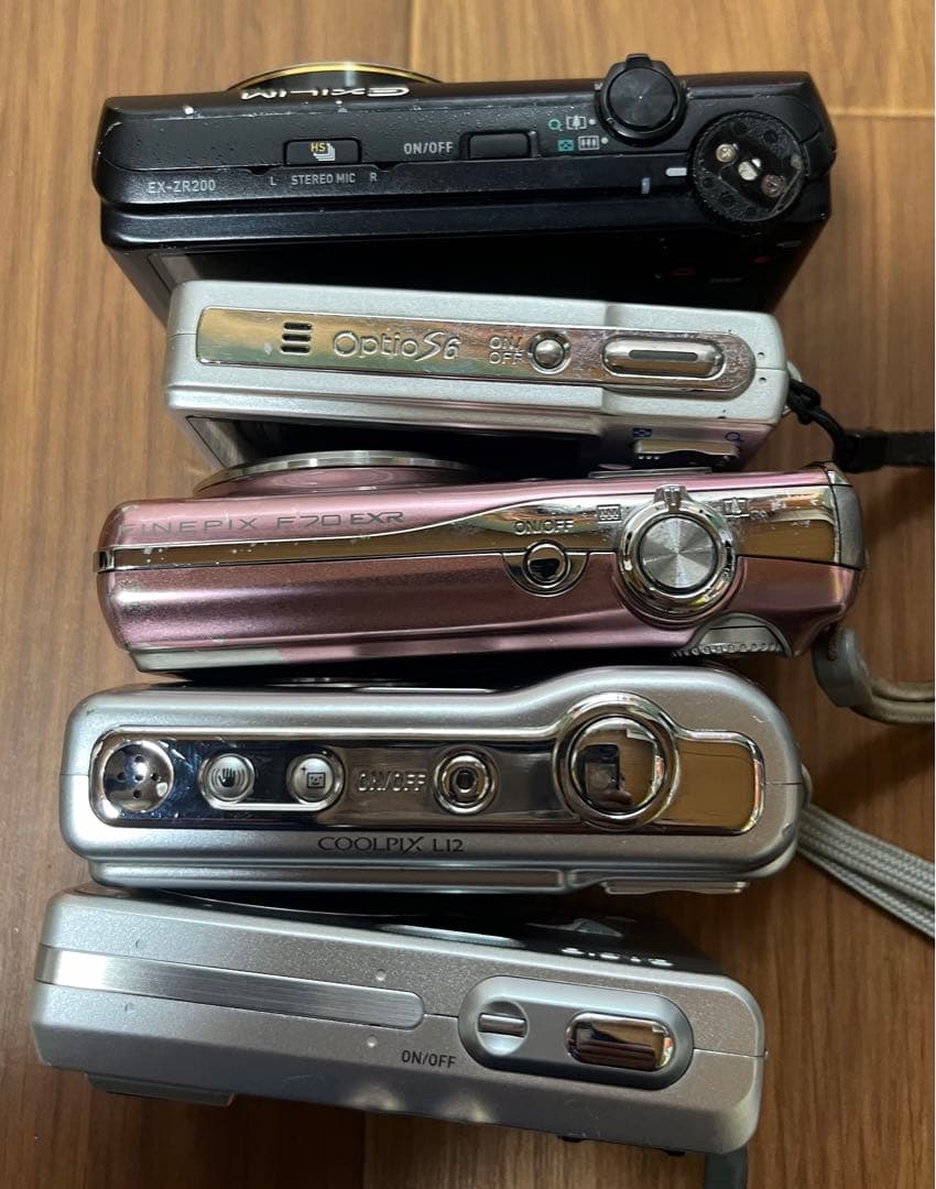 カメラ5点セット動作は未確認品 デジタルカメラ（ジャンク品）