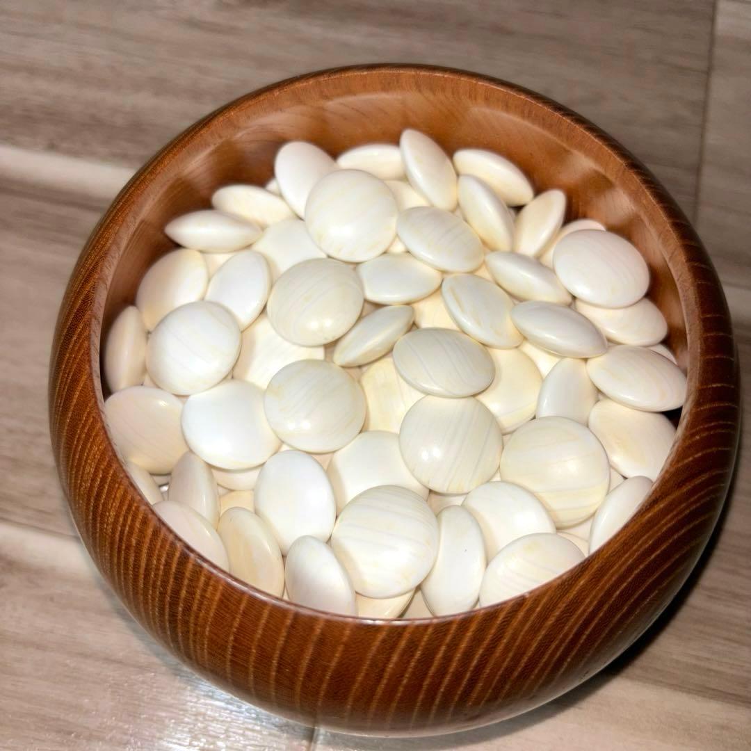 へそ有り 碁石セットやや傷や汚れあり