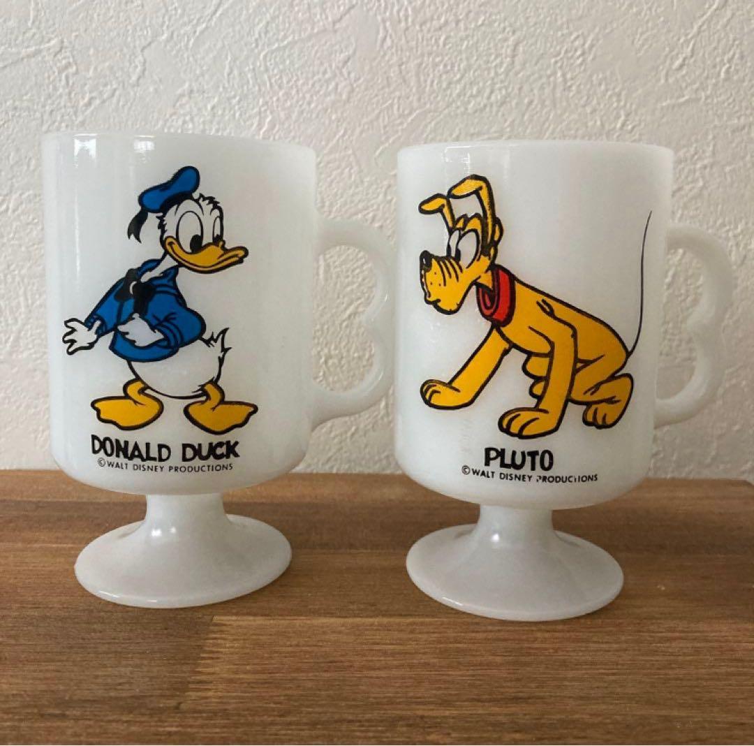 フェデラル プルートとドナルドダック フッテッドマグ目立った傷や汚れなし