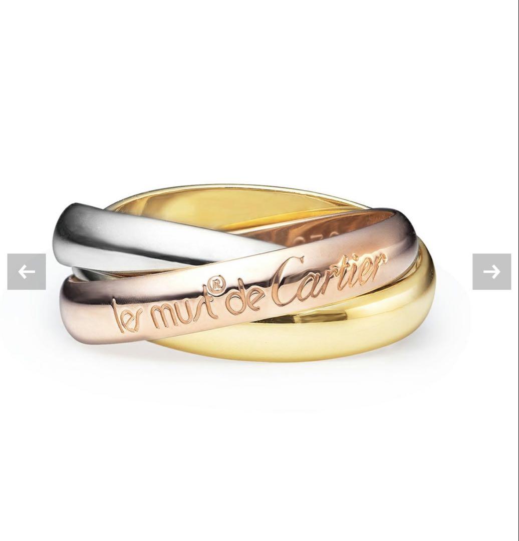 極美品Cartier トリニティリング ゴールド