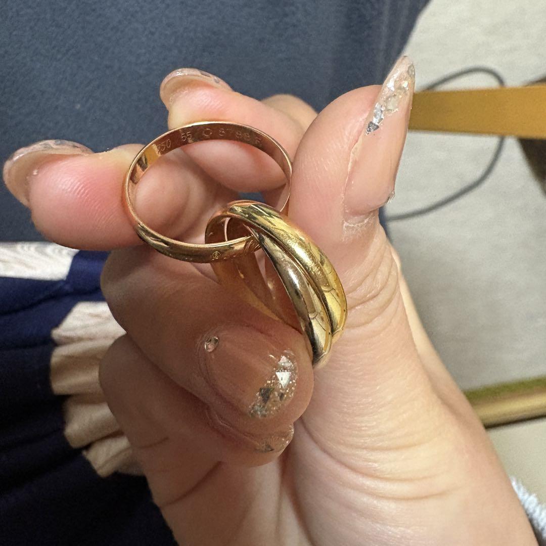 極美品Cartier トリニティリング ゴールド