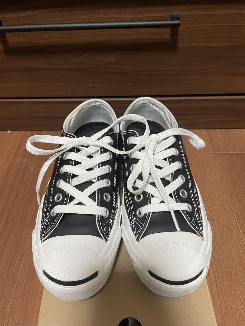 CONVERSE ジャックパーセル レザーブラック カップインソール