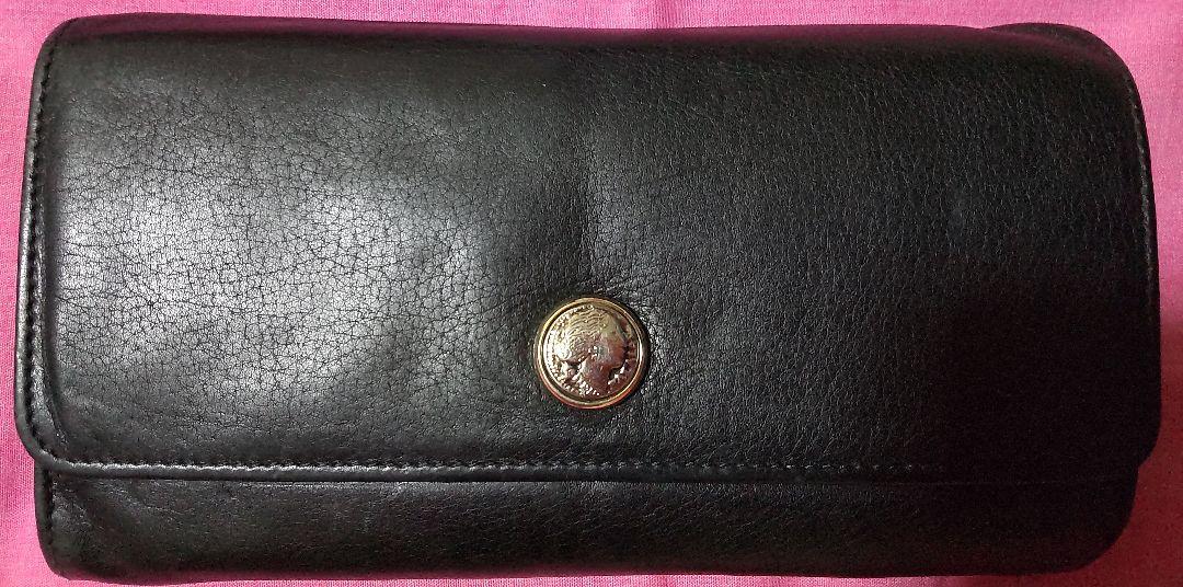 BVLGARI ブラック レザー 長財布