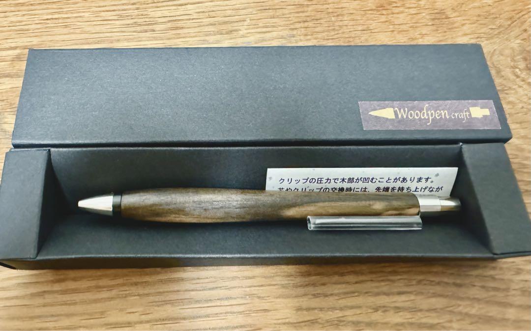 ☆woodpen craft 黒柿(くろがき)ボールペン 新品☆