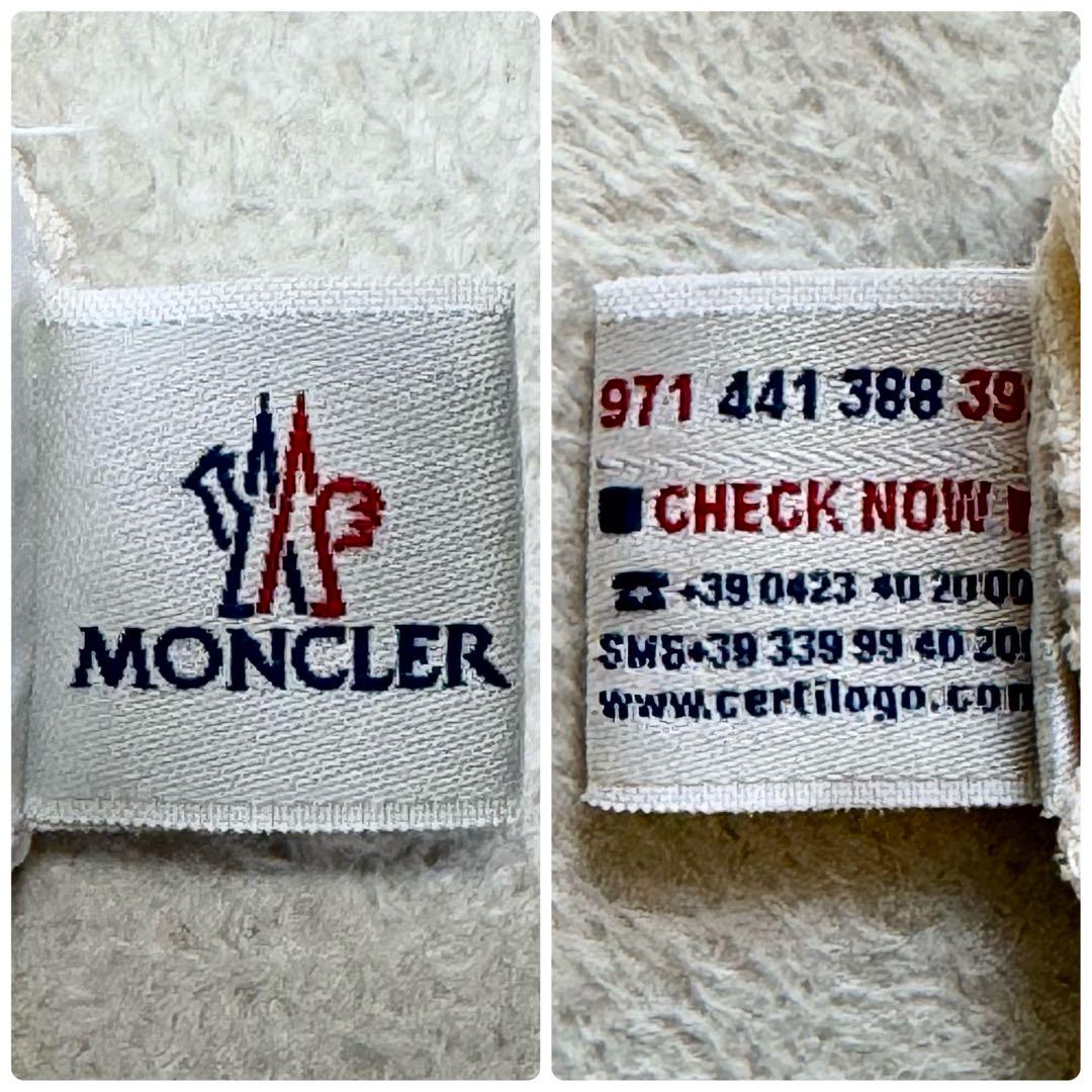 モンクレール MONCLER ノースリーブトップス ロゴワッペン ロゴボタン