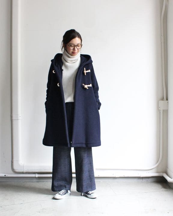 mizuiroind　ミズイロインドのAラインダッフルコート