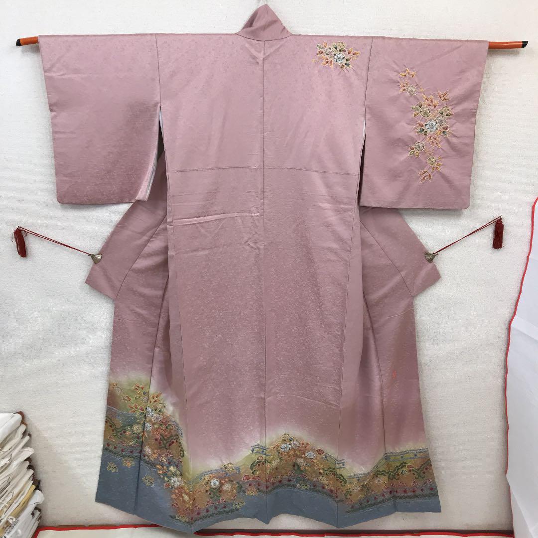 高品質豊富な 正絹 訪問着 着物 袋帯セット qfNOh-m52221174981 作家もの 辻ヶ花 新作特価