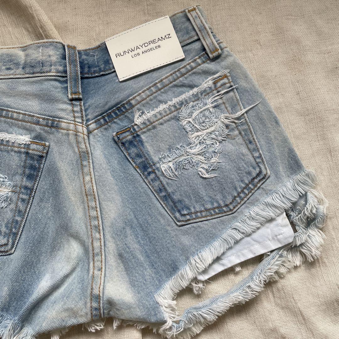 RUNWAYDREAMZ ヴィンテージデニムショートパンツ日本未発売XXXS② RUNWAYDREAMZ ヴィンテージデニムショートパンツ日本未発売
