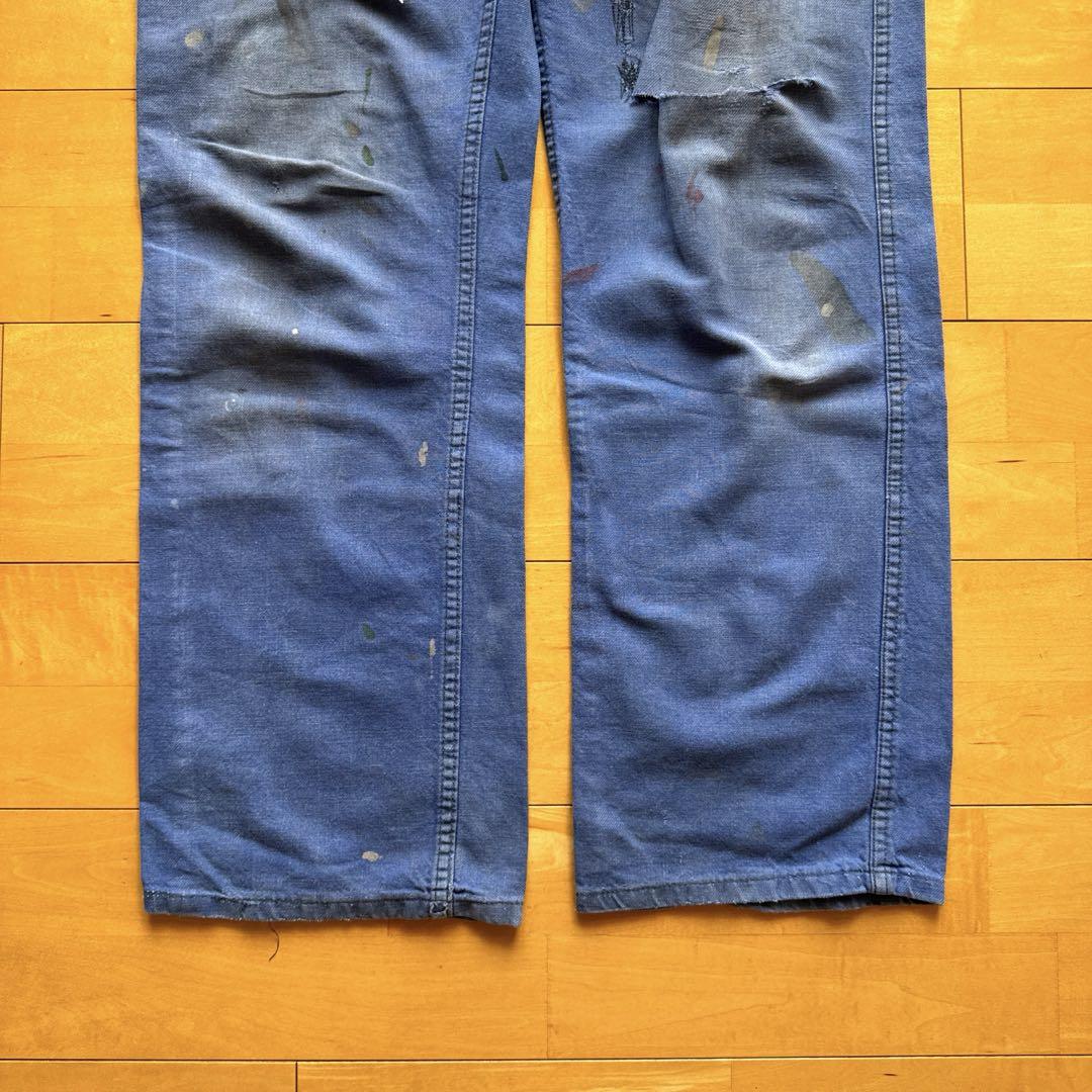 EURO ヴィンテージ モールスキン　パッチワーク　パンツ　ボロ　50s