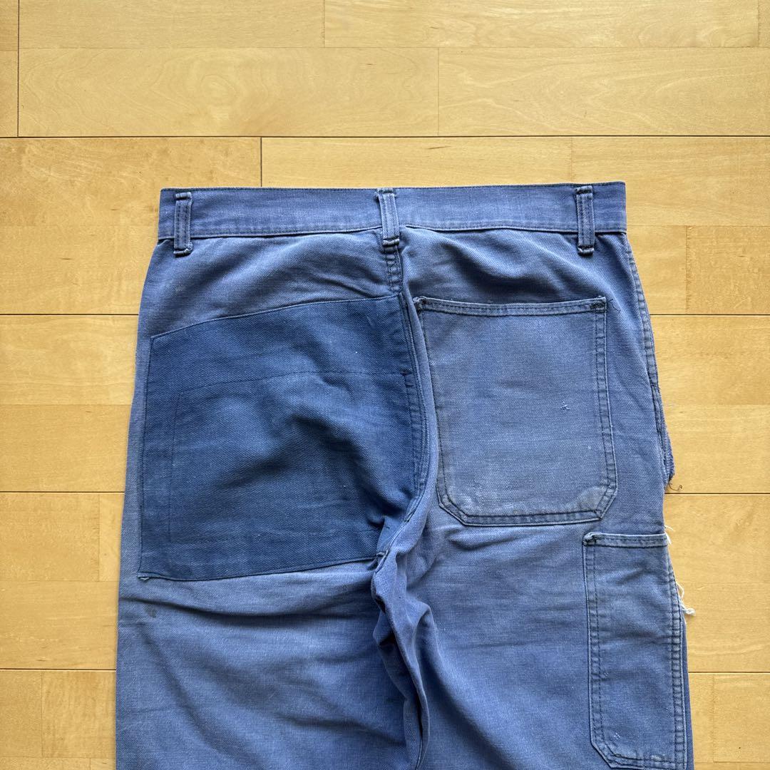EURO ヴィンテージ モールスキン　パッチワーク　パンツ　ボロ　50s
