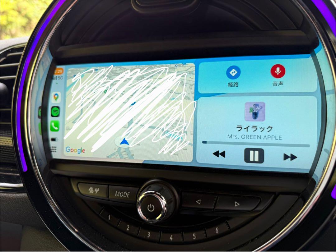 BMW MINI純正ナビでCarPlay